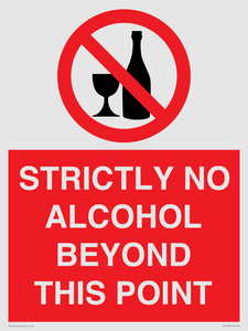 PV10390: STRICTLY NO ALCOHOL BEYOND THIS POINT