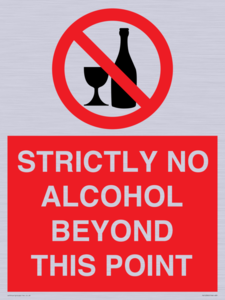 PV10390: STRICTLY NO ALCOHOL BEYOND THIS POINT