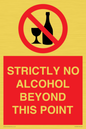 PV10390: STRICTLY NO ALCOHOL BEYOND THIS POINT