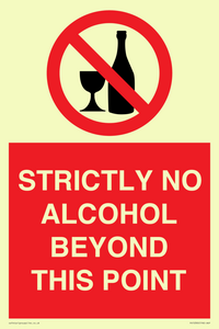 PV10390: STRICTLY NO ALCOHOL BEYOND THIS POINT