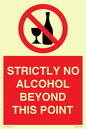 PV10390: STRICTLY NO ALCOHOL BEYOND THIS POINT