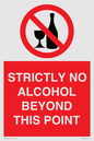 PV10390: STRICTLY NO ALCOHOL BEYOND THIS POINT