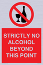 PV10390: STRICTLY NO ALCOHOL BEYOND THIS POINT