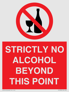 PV10390: STRICTLY NO ALCOHOL BEYOND THIS POINT