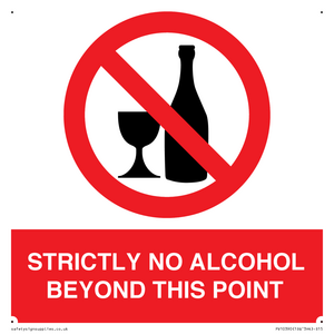 PV10390: STRICTLY NO ALCOHOL BEYOND THIS POINT