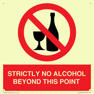 PV10390: STRICTLY NO ALCOHOL BEYOND THIS POINT