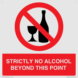 PV10390: STRICTLY NO ALCOHOL BEYOND THIS POINT
