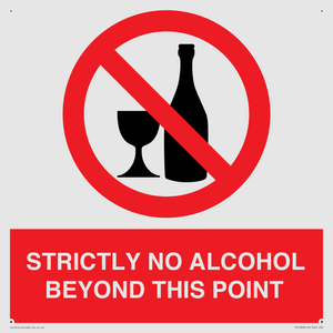 PV10390: STRICTLY NO ALCOHOL BEYOND THIS POINT