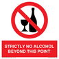 PV10390: STRICTLY NO ALCOHOL BEYOND THIS POINT