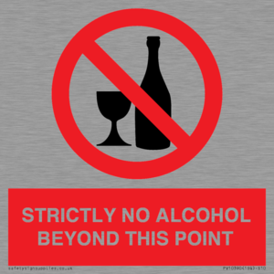 PV10390: STRICTLY NO ALCOHOL BEYOND THIS POINT