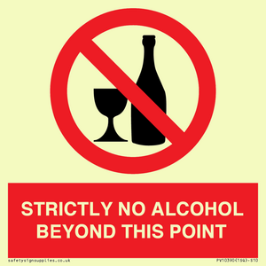 PV10390: STRICTLY NO ALCOHOL BEYOND THIS POINT