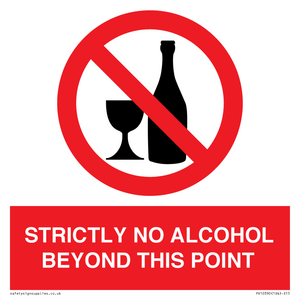 PV10390: STRICTLY NO ALCOHOL BEYOND THIS POINT