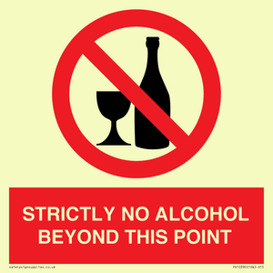 PV10390: STRICTLY NO ALCOHOL BEYOND THIS POINT