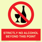 PV10390: STRICTLY NO ALCOHOL BEYOND THIS POINT