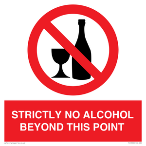 PV10390: STRICTLY NO ALCOHOL BEYOND THIS POINT
