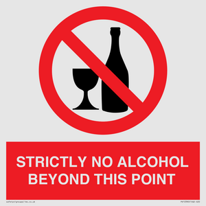 PV10390: STRICTLY NO ALCOHOL BEYOND THIS POINT