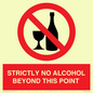 PV10390: STRICTLY NO ALCOHOL BEYOND THIS POINT