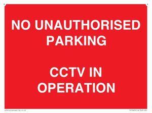 PV10405: NO UNAUTHORISED PARKING CCTV IN OPERATION