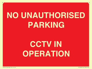 PV10405: NO UNAUTHORISED PARKING CCTV IN OPERATION
