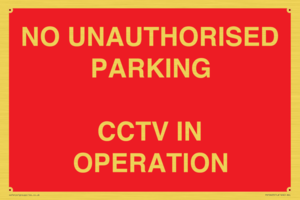 PV10405: NO UNAUTHORISED PARKING CCTV IN OPERATION