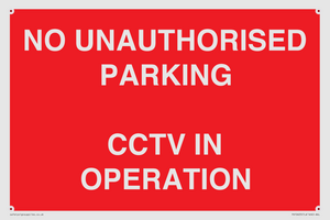 PV10405: NO UNAUTHORISED PARKING CCTV IN OPERATION
