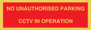 PV10405: NO UNAUTHORISED PARKING CCTV IN OPERATION