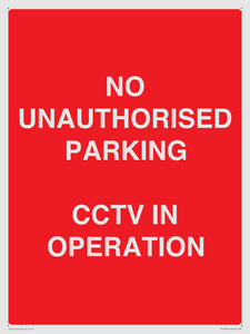PV10405: NO UNAUTHORISED PARKING CCTV IN OPERATION