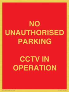 PV10405: NO UNAUTHORISED PARKING CCTV IN OPERATION