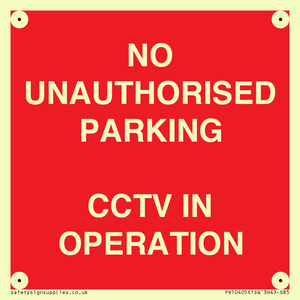 PV10405: NO UNAUTHORISED PARKING CCTV IN OPERATION