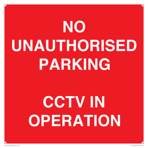 PV10405: NO UNAUTHORISED PARKING CCTV IN OPERATION