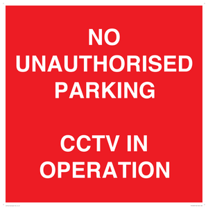 PV10405: NO UNAUTHORISED PARKING CCTV IN OPERATION