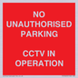 PV10405: NO UNAUTHORISED PARKING CCTV IN OPERATION