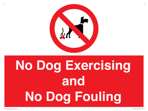 PV10407: No Dog Exercising and No Dog Fouling