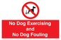 PV10407: No Dog Exercising and No Dog Fouling