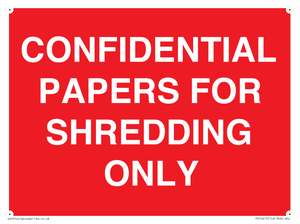PV10415: CONFIDENTIAL PAPERS FOR SHREDDING ONLY