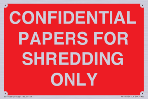 PV10415: CONFIDENTIAL PAPERS FOR SHREDDING ONLY
