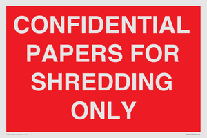 PV10415: CONFIDENTIAL PAPERS FOR SHREDDING ONLY