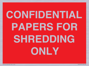 PV10415: CONFIDENTIAL PAPERS FOR SHREDDING ONLY