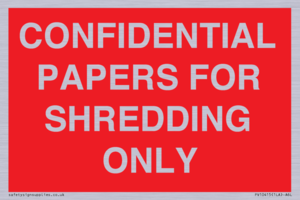 PV10415: CONFIDENTIAL PAPERS FOR SHREDDING ONLY