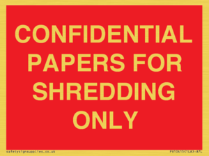 PV10415: CONFIDENTIAL PAPERS FOR SHREDDING ONLY