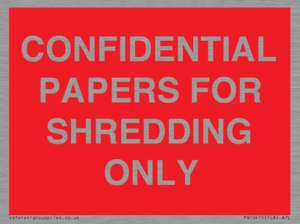PV10415: CONFIDENTIAL PAPERS FOR SHREDDING ONLY