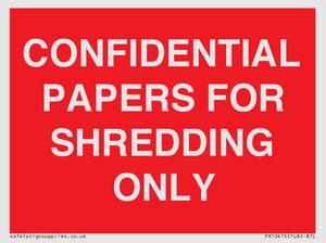 PV10415: CONFIDENTIAL PAPERS FOR SHREDDING ONLY