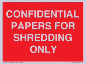 PV10415: CONFIDENTIAL PAPERS FOR SHREDDING ONLY
