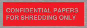 PV10415: CONFIDENTIAL PAPERS FOR SHREDDING ONLY