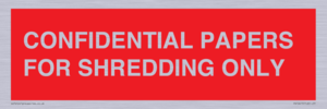 PV10415: CONFIDENTIAL PAPERS FOR SHREDDING ONLY