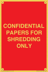 PV10415: CONFIDENTIAL PAPERS FOR SHREDDING ONLY