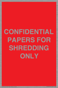 PV10415: CONFIDENTIAL PAPERS FOR SHREDDING ONLY