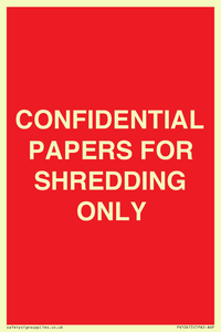 PV10415: CONFIDENTIAL PAPERS FOR SHREDDING ONLY