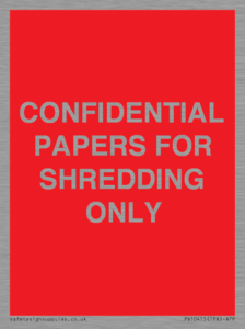 PV10415: CONFIDENTIAL PAPERS FOR SHREDDING ONLY