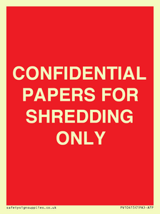 PV10415: CONFIDENTIAL PAPERS FOR SHREDDING ONLY